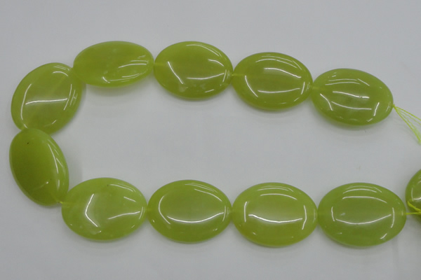 CKA252 15.5 inches 30*40mm oval Korean jade gemstone beads