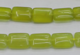 CKA260 15.5 inches 10*14mm rectangle Korean jade gemstone beads