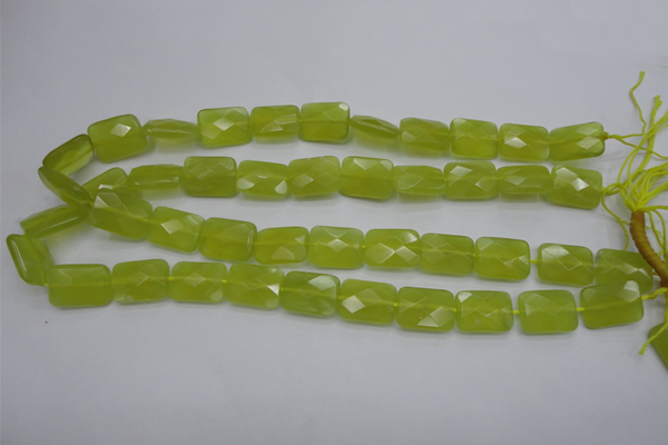 CKA281 15.5 inches 13*18mm faceted rectangle Korean jade gemstone beads