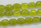 CKA31 15.5 inches 8*10mm oval Korean jade gemstone beads