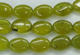 CKA32 15.5 inches 10*14mm oval Korean jade gemstone beads