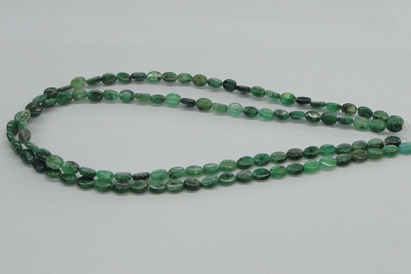 CKC109 16 inches 6*8mm oval natural green kyanite beads wholesale