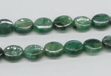 CKC110 16 inches 8*10mm oval natural green kyanite beads wholesale