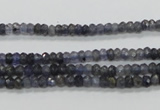 CKC215 15.5 inches 3*4mm faceted rondelle natural kyanite beads