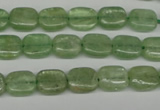 CKC260 15.5 inches 8*10mm rectangle natural green kyanite beads