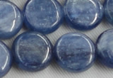 CKC515 15.5 inches 16mm flat round natural Brazilian kyanite beads