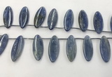 CKC552 Top drilled 10*25mm marquise natural kyanite beads