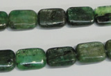 CKC66 15.5 inches 10*14mm rectangle natural green kyanite beads