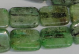 CKC68 15.5 inches 15*20mm rectangle natural green kyanite beads