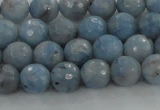 CKC702 15.5 inches 8mm faceted round imitation blue kyanite beads