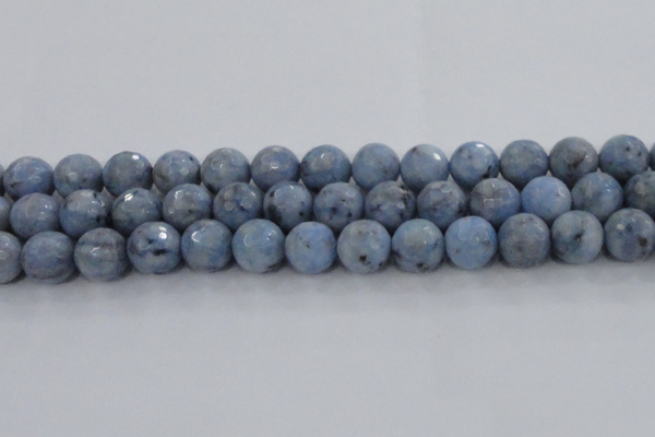 CKC706 15.5 inches 16mm faceted round imitation blue kyanite beads