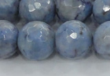 CKC707 15.5 inches 18mm faceted round imitation blue kyanite beads