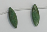 CKC72 15.5 inches 10*30mm marquise natural green kyanite beads