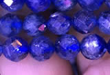 CKC733 15.5 inches 7mm faceted round kyanite gemstone beads