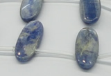 CKC75 Top drilled 11*25mm oval natural kyanite gemstone beads