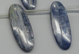 CKC77 Top drilled 12*35mm oval natural kyanite gemstone beads