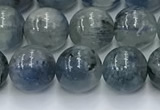 CKC775 15.5 inches 8mm round blue kyanite beads wholesale