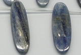 CKC78 Top drilled 13*45mm oval natural kyanite gemstone beads