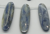 CKC79 Top drilled 13*50mm oval natural kyanite gemstone beads