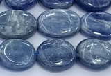 CKC818 15 inches 10*12mm - 10*14mm oval blue kyanite beads