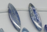 CKC82 Top drilled 10*35mm marquise natural kyanite gemstone beads