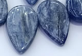 CKC820 15 inches 12*25mm - 14*28mm flat teardrop blue kyanite beads