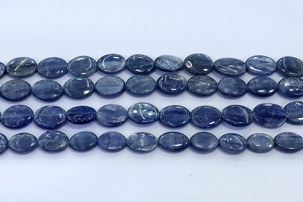 CKC828 15 inches 10*14mm - 12*16mm oval blue kyanite beads