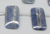 CKC85 Top drilled 13*25mm rectangle natural kyanite gemstone beads