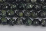 CKJ310 15.5 inches 4mm faceted round kambaba jasper beads