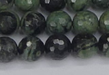 CKJ312 15.5 inches 8mm faceted round kambaba jasper beads