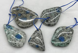 CKJ430 25*35mm - 40*55mm freeform k2 jasper slab pendants