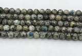 CKJ459 15.5 inches 8mm round natural k2 jasper beads wholesale