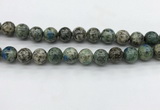 CKJ477 15.5 inches 12mm round natural k2 jasper beads wholesale