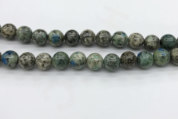 CKJ477 15.5 inches 12mm round natural k2 jasper beads wholesale