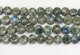 CKJ490 15.5 inches 11mm flat round natural k2 jasper beads