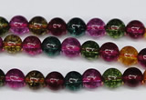 CKQ31 15.5 inches 6mm round dyed crackle quartz beads wholesale