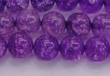 CKQ311 15.5 inches 12mm round dyed crackle quartz beads wholesale