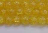 CKQ324 15.5 inches 10mm round dyed crackle quartz beads wholesale