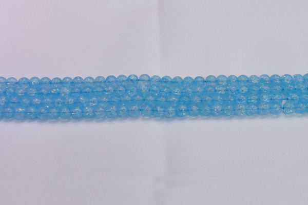 CKQ329 15.5 inches 6mm round dyed crackle quartz beads wholesale