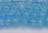 CKQ330 15.5 inches 8mm round dyed crackle quartz beads wholesale