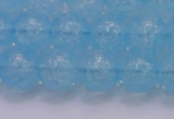 CKQ333 15.5 inches 14mm round dyed crackle quartz beads wholesale