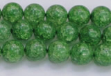 CKQ338 15.5 inches 10mm round dyed crackle quartz beads wholesale