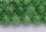 CKQ339 15.5 inches 12mm round dyed crackle quartz beads wholesale