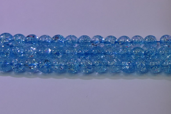 CKQ363 15.5 inches 10mm round dyed crackle quartz beads