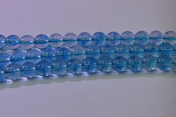 CKQ372 15.5 inches 8mm round dyed crackle quartz beads