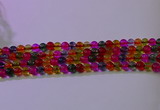 CKQ390 15.5 inches 4mm round dyed crackle quartz beads wholesale