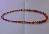 CKQ400 15.5 inches 6mm - 12mm round dyed crackle quartz beads