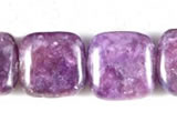 CKU07 15 inches 10*10mm square purple kunzite beads wholesale