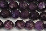 CKU24 15.5 inches 12mm faceted round purple kunzite beads wholesale