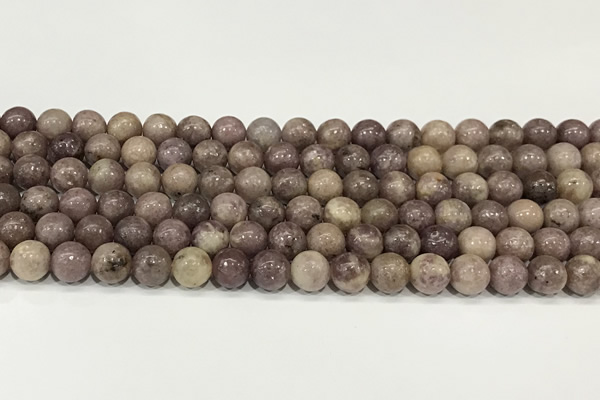 CKU341 15.5 inches 8mm round lepidolite gemstone beads wholesale